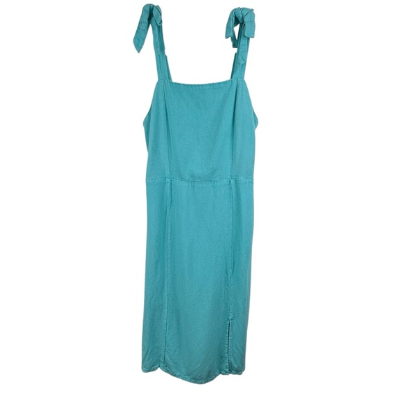GB Girls Sleeveless Fit and Flare Teal Boho Midi Dress size 12 - Picture 2 of 10